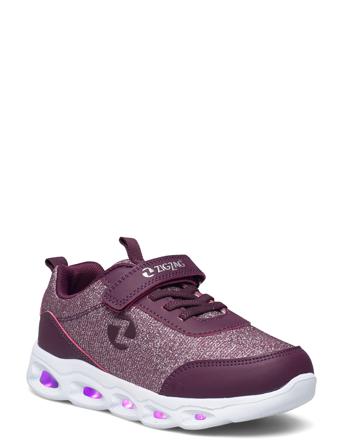 Bestend Kids Shoe W/Lights Black ZigZag