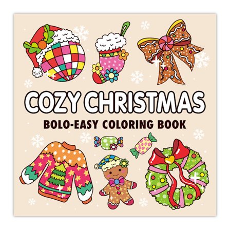 Julemalebok for barn | 52 ark med enkle, søte og originale design