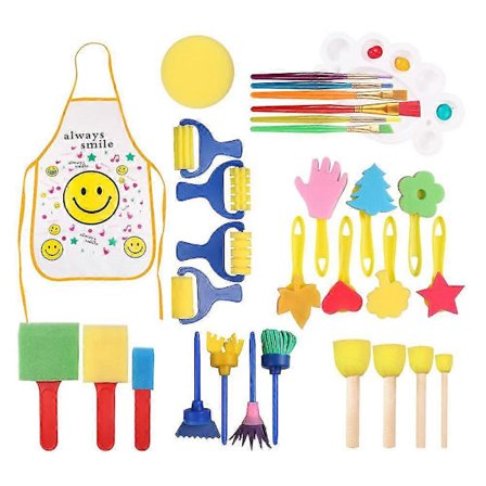 Sormiväri Sienen Harjat Lapsille, Sienen Maalaus Harjojen Sarja