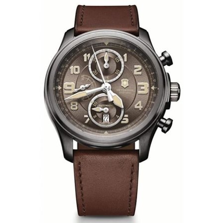 Klocka - VICTORINOX - INFANTRY VINTAGE V241520 - Automatisk - Analog - Brunt läder