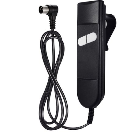 Fjärrkontroll för vilstol med 2 knappar, 5-stiftsanslutning för elektrisk lyftsoffa 17 cm