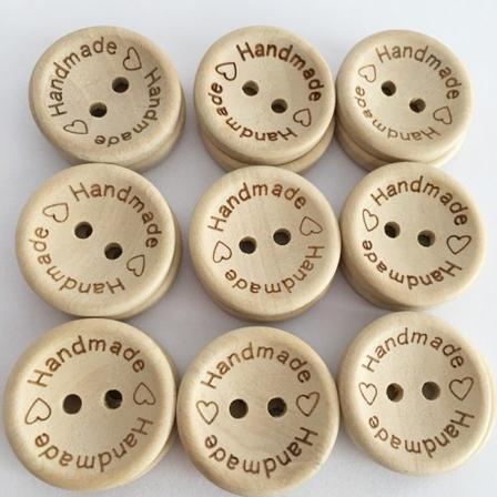 100 håndlagde treknapper, håndlagde knapper, treknapper for sying