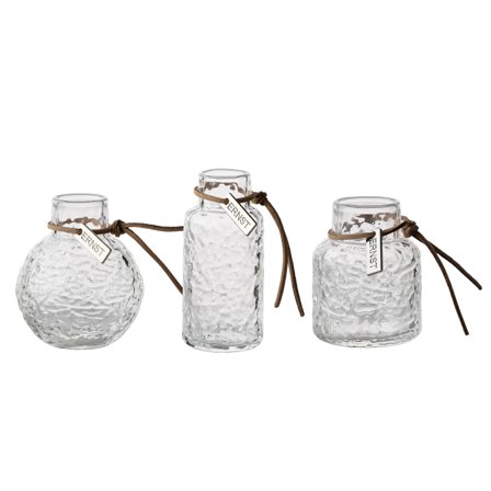 Ernst Glassvaser med mønster 3-pakning, klar