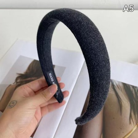 Elegant n Style Bredbrättad sponge Headwear Pannband för Fashi