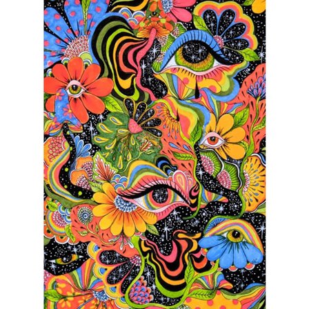 DAICHEL Trippy Diamond Nybörjarens Diamond Dot Painting, Rund 5D