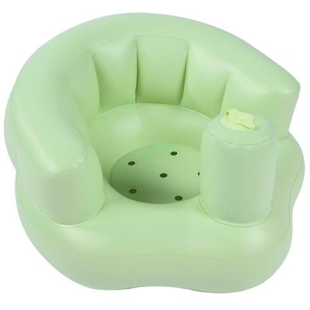 Baby Inbyggd Pump Badstol Uppblåsbar Stol Soffa Lek Barn (grön)