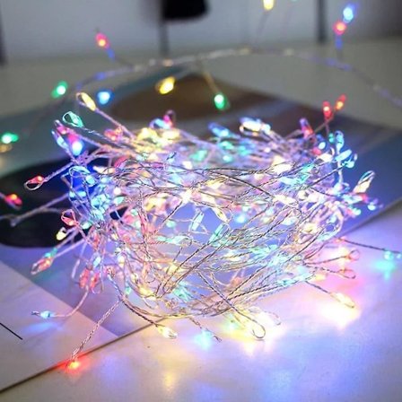 Fyrstikklys 5m 200 LED-lys Fairy Lights 2m 100 LED