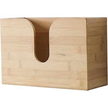 Bambus-papirhåndklædeholder, multifunktionel papirhåndklædeholder til vægmontering, sammenklappelig håndklædeholder, flere servietter, 