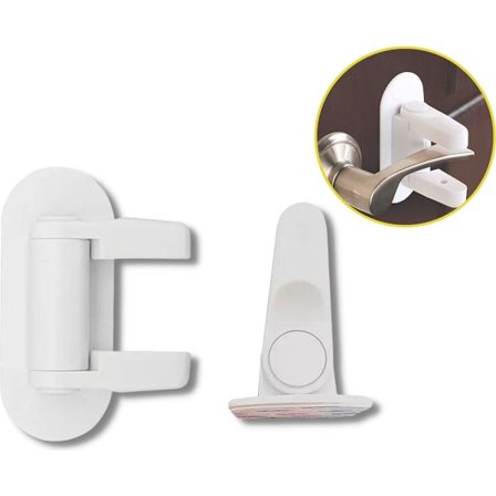 Dørhåndtagslås til børn/kæledyr - Børnesikring af dør - Høj kvalitet - Holdbar - Nem at bruge