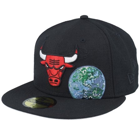 New Era - Chicago Bulls Ne Global 59FIFTY Black Fitted Fitted Black Cap - NBA @ Hatstore