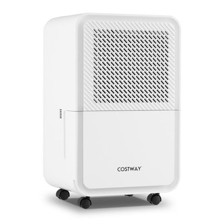 Avfuktare 15 L/Dag COSTWAY-20 M²-4 Läge-Timer 24 H- LED-Skärm-Kontinuerlig/Manuell Dränering-Automatisk Avfrostning