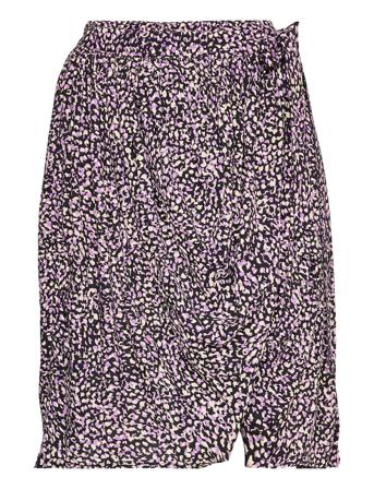 Slfjalina Hw Short Wrap Skirt M Skirts Wrap Skirts Multi/mönstrad Selected Femme