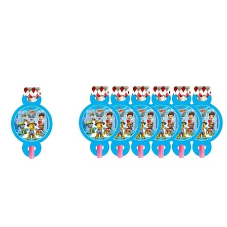 6 kpl Paw Patrol -pillit pojille, syntymäpäiväjuhlatarvikkeet