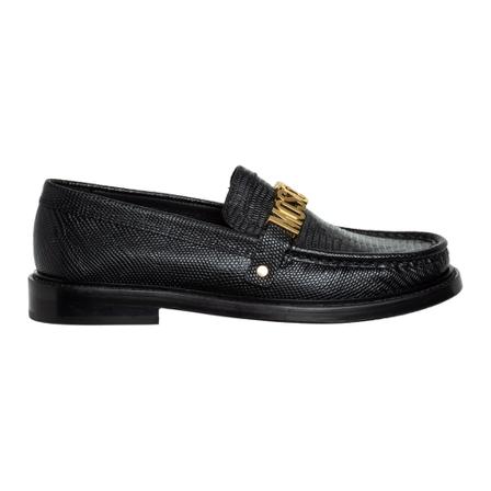 Moschino, Moccasins Zwart, Dames, Maat:36 EU