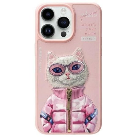 Nimmy Cool&Cute 2.0 katteveske for iPhone 15 Pro - rosa
