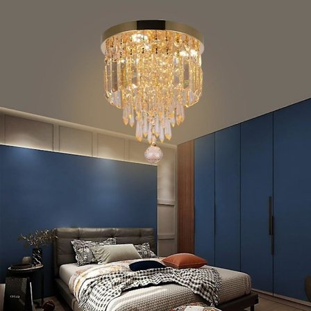 3-lys 25 cm taklampe i metall, malt, 110-120V 220-240V