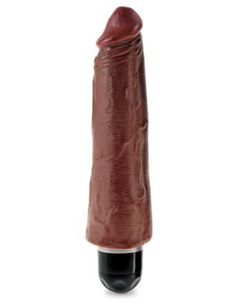 Vibrating Stiffy 21 cm - Brown - Vuxen.no - Lufttrycksbibrator, klitoris, dildo, knipe, massajestav, egg & sexmaskiner.