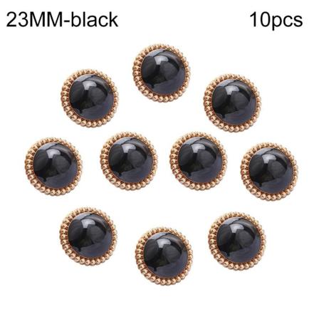 10 kpl Pearl Buttons Paidan napit MUSTA 23MM10 KPL 10 KPL black 23MM10pcs-10pcs