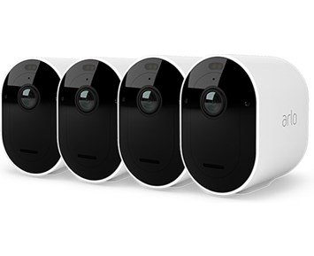 Arlo Pro 5 4-pack - 4-pack övervakningskamera med 2K & mörkerseende