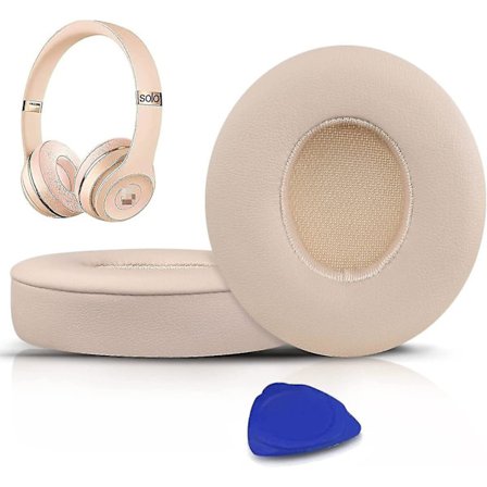 Earpad-tyynyt Beats Solo 2- ja Solo 3 -langattomille korvakuulokkeille, pehmeällä proteiininahalla
