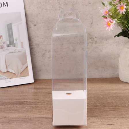 Transparent Rose Flower Box Plast Cake Packaging Box Florist