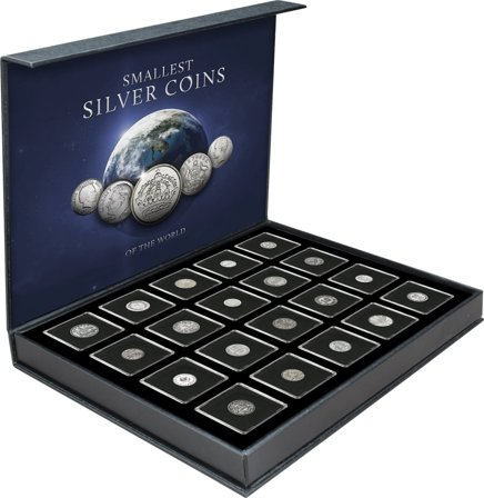 Verdens mindste sølvmønter - 20 mønter