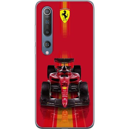 Yhteensopiva Puhelinkuori Xiaomi Xiaomi Mi 10 5G Ferrari Formula 1 -auto ikonisessa punaisessa muotoilussa urheilullisella tarkkuudella