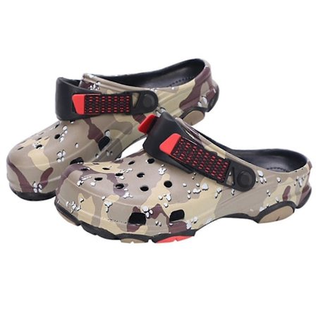 Unisex Classic All Terrain Camo Clogs Justerbar Rem Slip On Sandaler