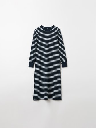 Polarn O. Pyret - Striped nightgown for adults - XS - Childrenswear - blue