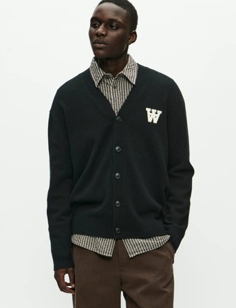 WOOD WOOD Wwtay Cardigan 25081 - Black - S