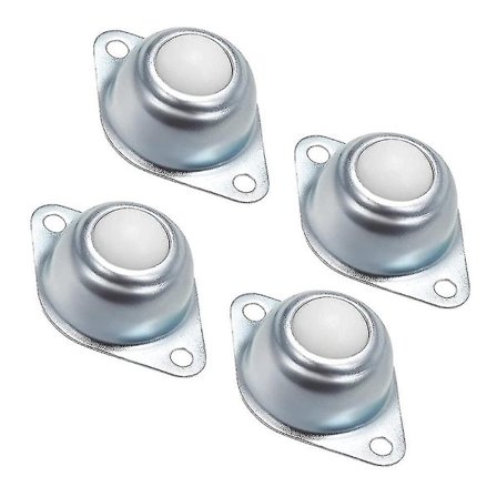 4 st hjul i nylon med små kulor, tunga transportbandrullar