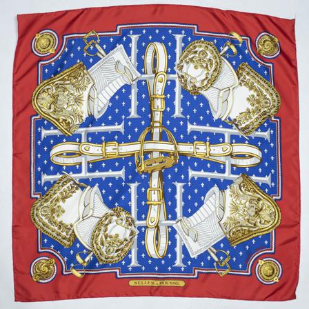 Hermès Vintage, Pre-owned Scarf Rood, Dames, Maat:ONE Size