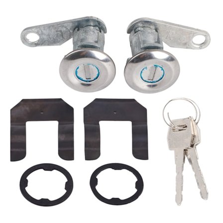 2st Bildörrlåscylindersats med 2 Nycklar för Ford 1988-1991
