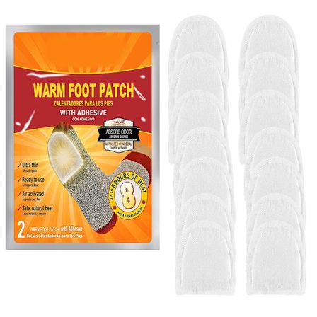 Bärbar varm fotplåster Självuppvärmande innersula Paste Multipurpose Body Foot Warmer Sticker för vinter