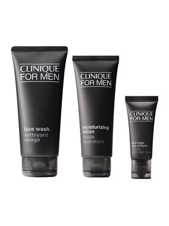 Clinique For Men Set cont.: Face Wash 200 ml (GH 1064423) + Moisturizing Lotion 100 ml (GH 1064421) + Anti-Age Eye Cream 15 ml (GH 224814) 1.0items