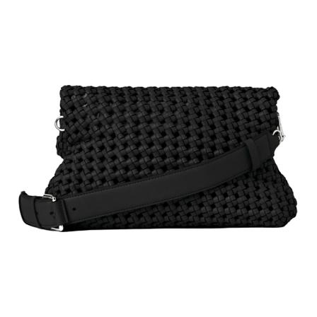 Karl Lagerfeld, Kushion Braid Sm Folded Tote Bag Czarny, Kobieta, Rozmiar: ONE Size