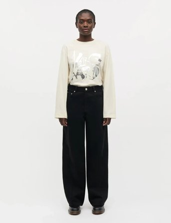 Mads Nørgaard Dyed Denim Christel Jeans - Black - 42