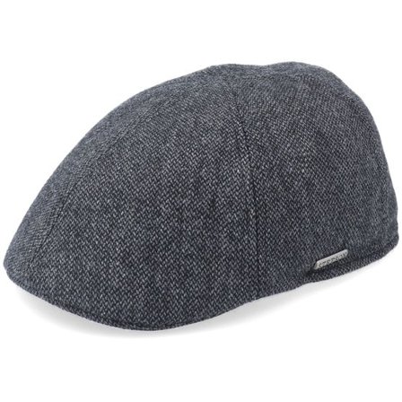 Stetson - Grå flatcap Keps - Texas Wool Grey Flat Cap @ Hatstore
