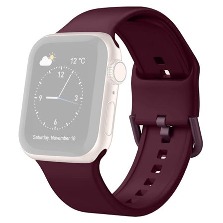 Apple Watch Ultra simple silikonerem - Rødvin