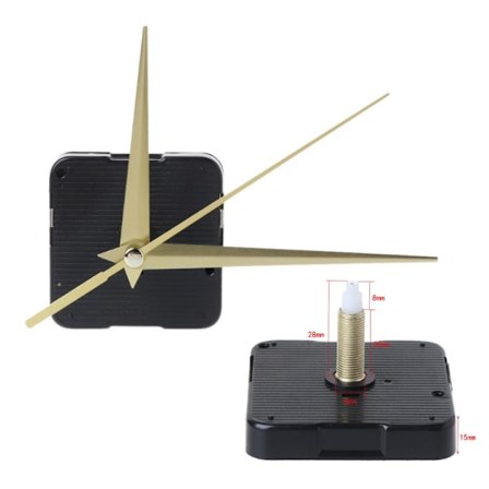 DIY Quartz Clock Movement Silence Quartz Clock Core Tillbehör Tillbehör för väggmonterade spetsiga nålar Tillbehör