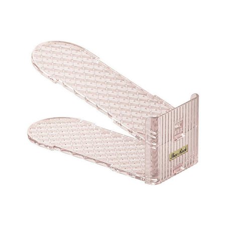 Skoorganiseringsspor, justerbart skonivå, plassbesparende stablere for par med sko (Klar, 3-pakning) C