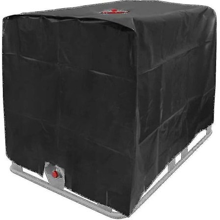 Cover, Ibc Cover För 1000l Tank, Vattentankbehållare Cover, Dammtät Anti-uv Regntät, 120x100x116cm (svart)