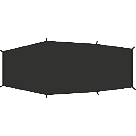 Fjällräven Lite 2 footprint tent accessories Black OneSize