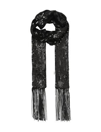 Beryl Sequins Scarf Black Becksöndergaard