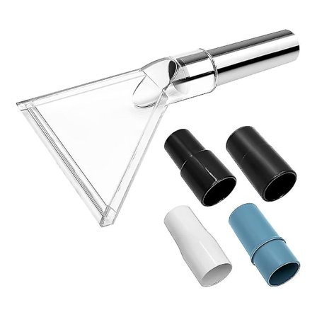 Upholstery- ja mattojen puhdistukseen tarkoitettu käsi-imuri läpinäkyvällä päällä, auton sisustuksen imurointiin tarkoitettu imuripää