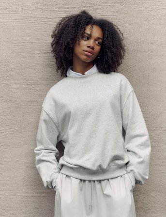 New Balance Sport Essentials Fleece Crew - Grey - M