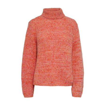 Pieces, Turtleneck Knitwear Roze, Dames, Maat:XS
