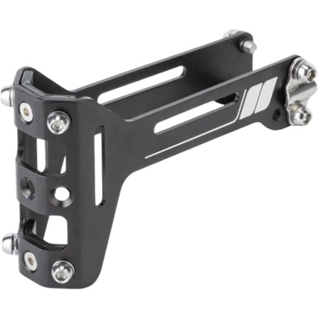 Universal Cykel Flaskeholder Sadelmonteringsadapter Slidstærk Aluminiumlegering Sadelpindsadapter Letvægt til Cykling Campingtilbehør, Sort