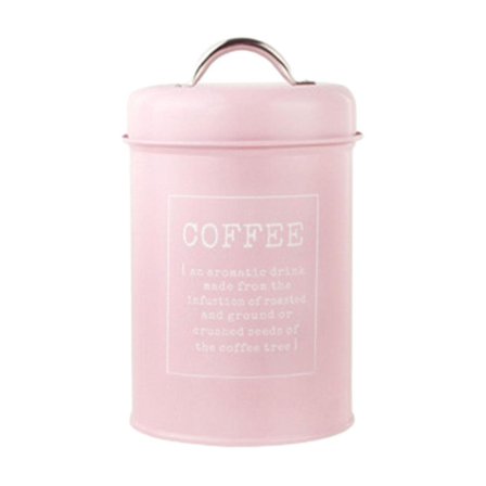 Kaffedåse Slikdåse Chokoladedåse Tør Mad Lufttæt Låg 1,2l Snacks Slikorganisator Køkkenbeholder Til Skab Hylde Lys Pink Light pink