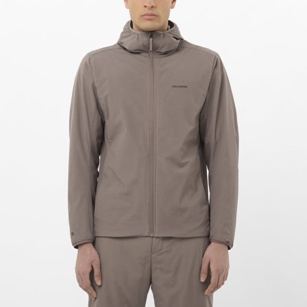 Salomon - Thermo-Jacke mit Kapuze Herren Mountain Flex - Iron